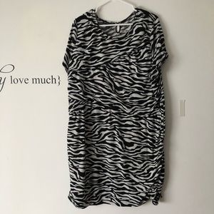 Zebra print dress